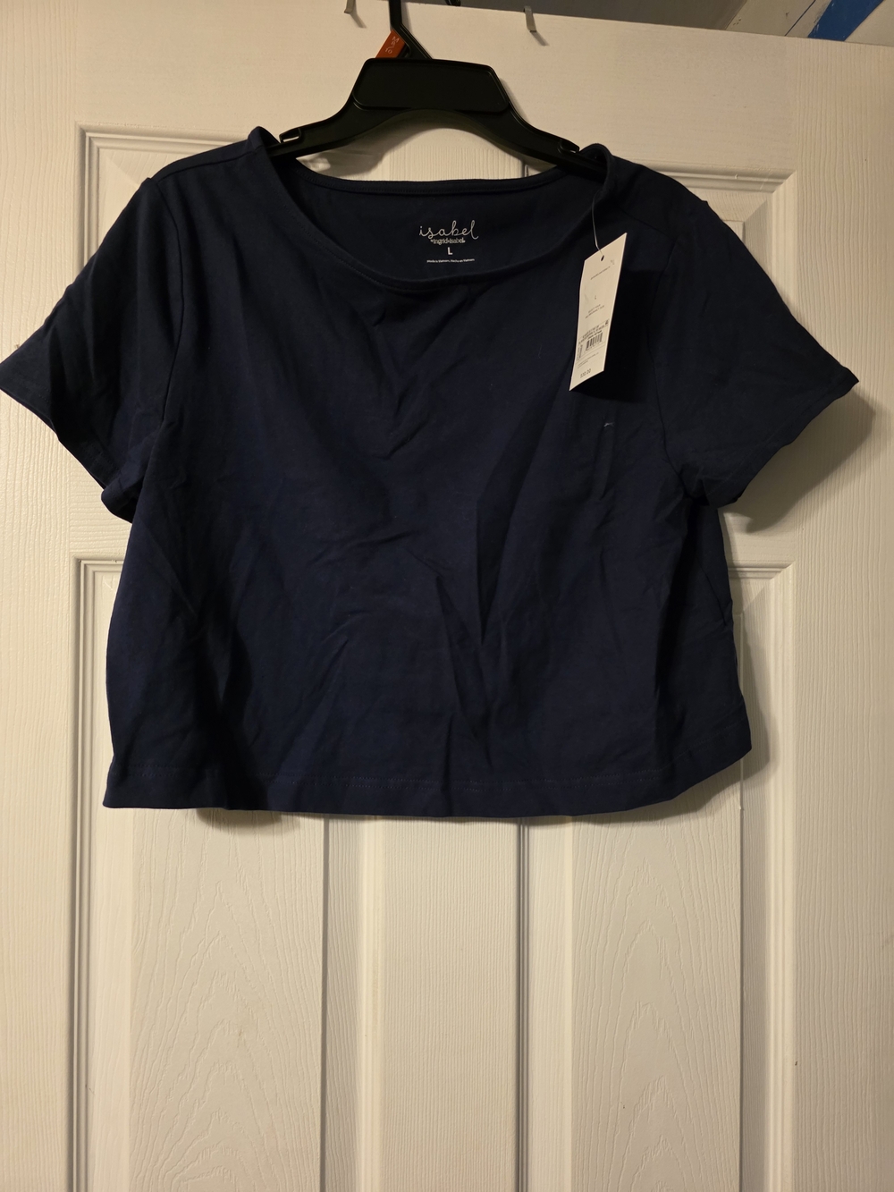 Isabel Maternity by Ingrid & Isabel Navy Crop Tee